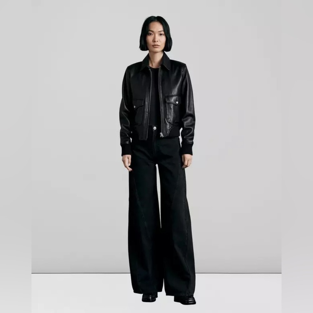 NWT Rag & Bone - Sofie Splice Jeans (Black, 26)